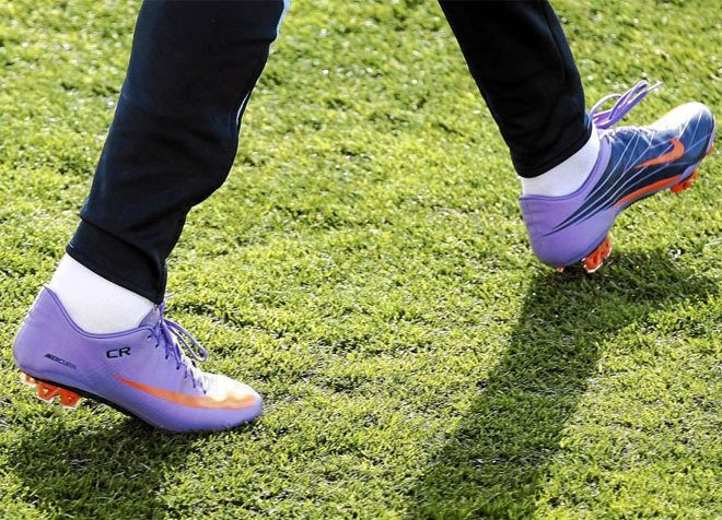 Las botas moradas de Cristiano Ronaldo