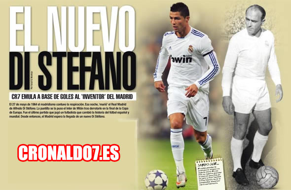 Cristiano Ronaldo comparado con Di Stefano