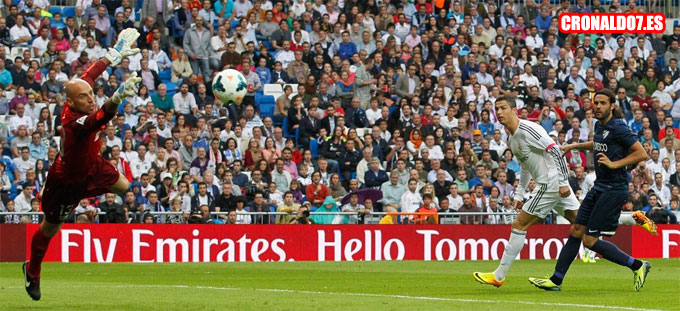 Cristiano Ronaldo contra el Málaga
