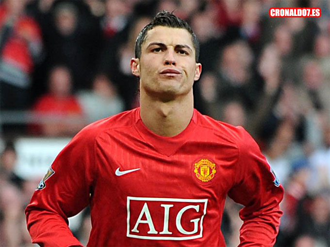 Cristiano Ronaldo con el Manchester United