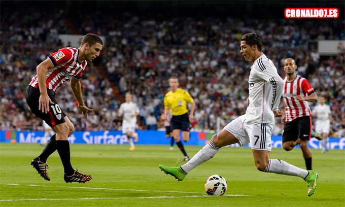 Cristiano Ronaldo golea al Athletic de Bilbao�?�> </div>
<div align=