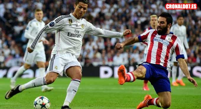 Cristiano Ronaldo en el banquillo ante el Atlético de Madrid