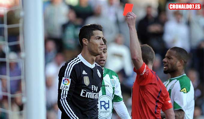 Cristiano Ronaldo es expulsado