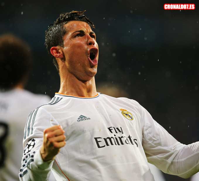 Cristiano Ronaldo celebra un gol en Champions League