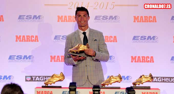 Cristiano Ronaldo recoge la Bota de Oro
