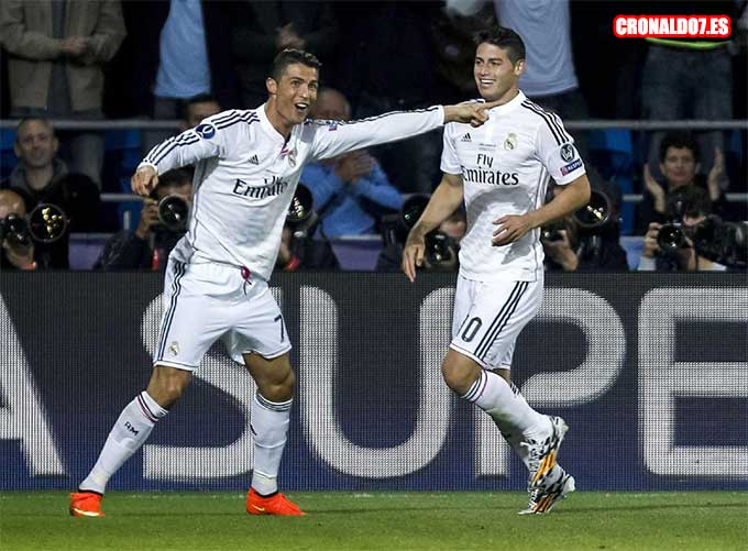Cristiano Ronaldo y James Rodríguez