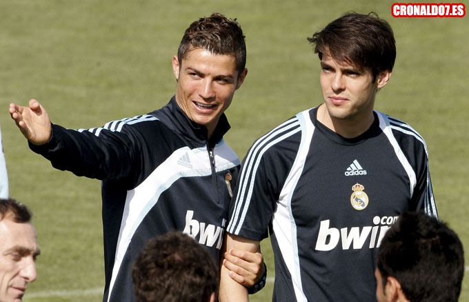 Cristiano Ronaldo junto a Kaka