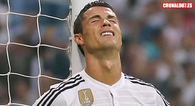 Cristiano Ronaldo triste