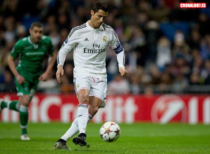 Cristiano Ronaldo golea al Ludogorets