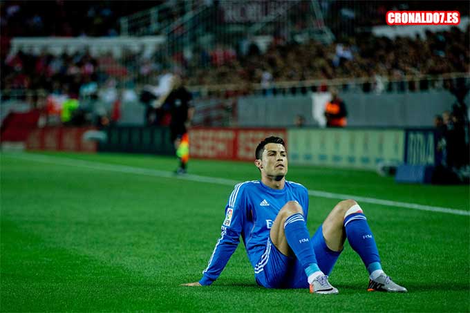 Cristiano Ronaldo desesperado