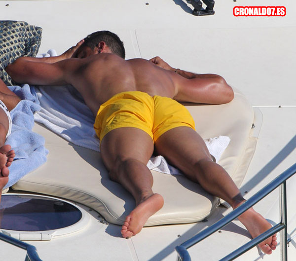 Cristiano Ronaldo disfrutando de las vacaciones