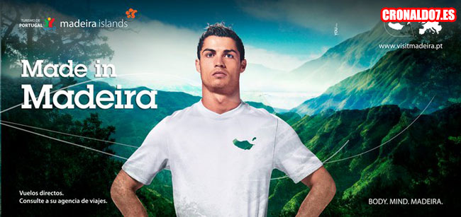 Cristiano Ronaldo en la publicidad de Madeira