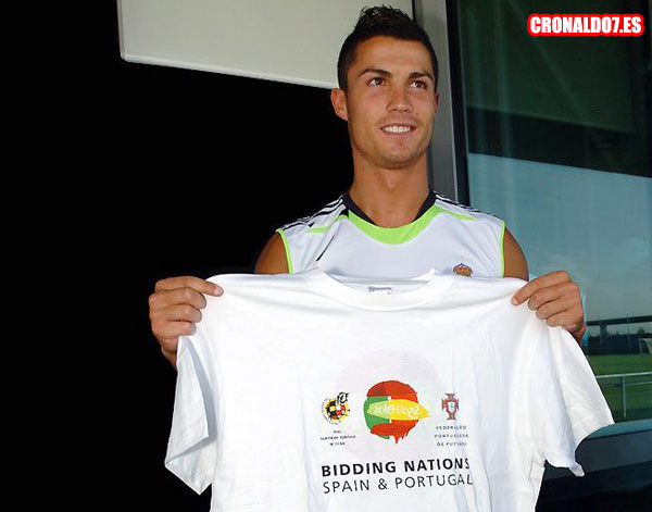Cristiano Ronaldo apoya el Mundial España-Portugal