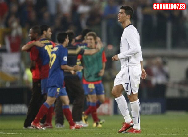 Cristiano Ronaldo decepcionado por la derrota