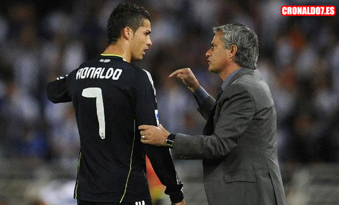 Cristiano Ronaldo y José Mourinho