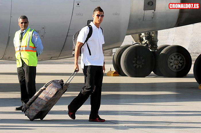 Cristiano Ronaldo llega a Los Ángeles