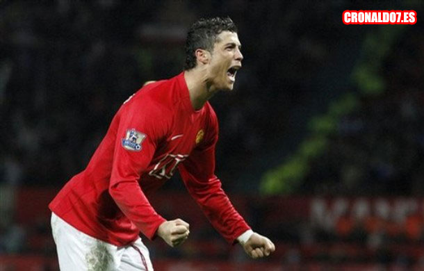 Cristiano Ronaldo celebrando su golazo