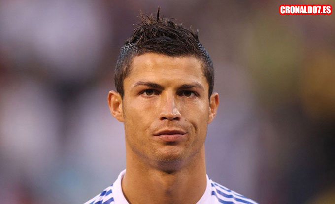 La cara de Cristiano Ronaldo