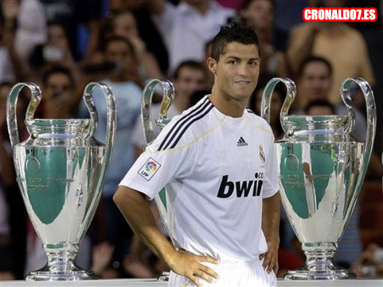 Cristiano Ronaldo en su presentación