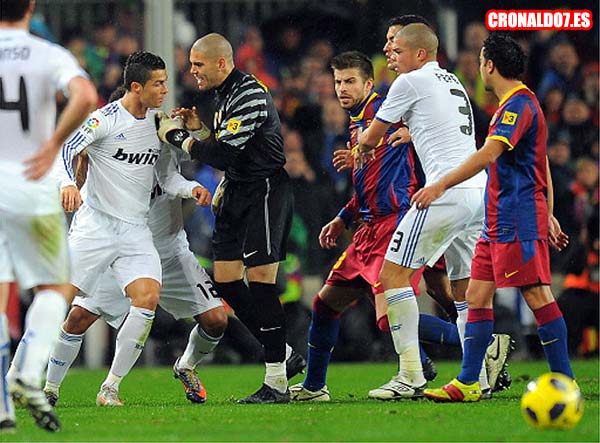 Pelea entre Cristiano Ronaldo y Valdés