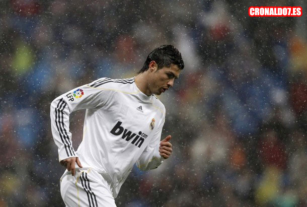 Cristiano Ronaldo nevando