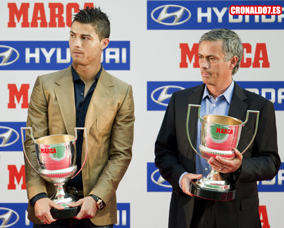 Cristiano Ronaldo recibe el premio Pichichi