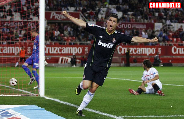 Cristiano Ronaldo marcó cuatro goles ante el Sevilla
