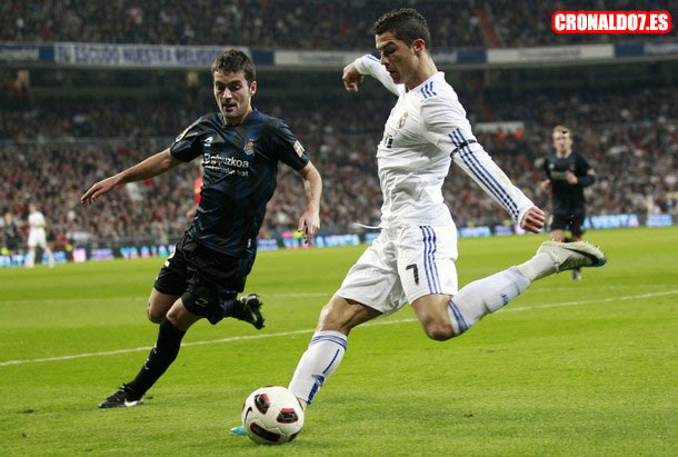Cristiano Ronaldo ante la Real Sociedad