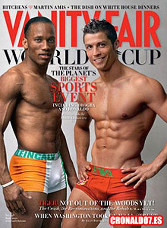 Cristiano Ronaldo en calzoncillos en la portada de Vanity Fair