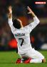 Cristiano Ronaldo lamentandose tras fallar el penalty en el Camp Nou