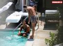 Cristiano Ronaldo swimming pool